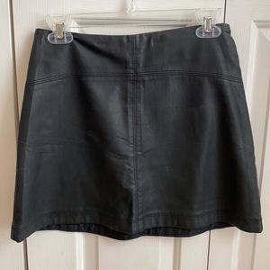 Abercrombie & Fitch Faux-leather Midi Skirt